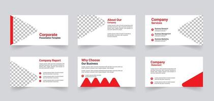 Corporate business presentation template design free vector