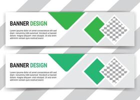 Modern business web banner template design free vector