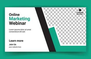 Online business web banner template design free vector