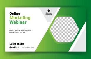 Online business web banner template design free vector