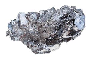 muestra de hematites hierro mineral Roca aislado foto