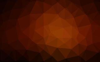 Dark Red, Yellow vector abstract polygonal texture.