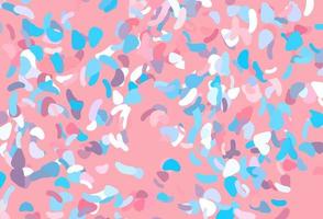 Light blue, red vector template with memphis shapes.