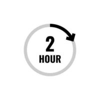 Hour Clock Count Simple Vector Icon