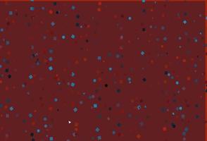 Light Blue, Red vector backdrop with lines, circles, rhombus.