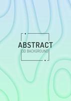 Abstract light gradient background with 3D lines vector