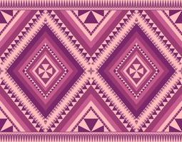 Ethnic folk geometric seamless pattern in purple tone in vector illustration design for fabric, mat, carpet, scarf, wrapping paper, tile and more