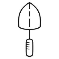 Shovel vector icon design. Gardening flat icon.