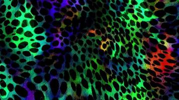 astratto leopardo struttura backgroun film, animale pelle sfondo animazione video