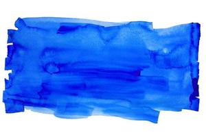 índigo azul cepillo carrera por acuarela mano pintura y chapoteo resumen textura en blanco papel antecedentes foto