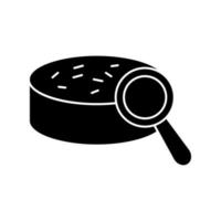 Lab search soil vector icon