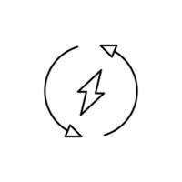 Power, energy vector icon