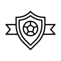 Emblem, football vector icon