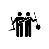 Community park spade tool cleaning vector icon