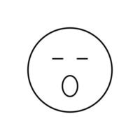 Sleeping with opened mouth vector icon