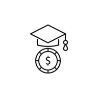 Diploma, notebook vector icon