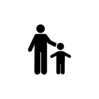 Father, child vector icon