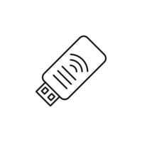 Gadget, wi-fi, usb vector icon