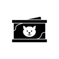 Food, cat vector icon