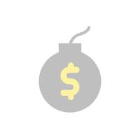 bomb dollar vector icon