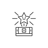 augmented reality, technology, star, toy vector icon