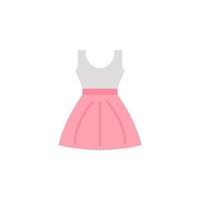 Dress color vector icon