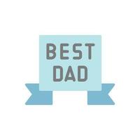 Best Dad, label vector icon