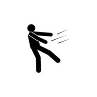 Man, fall, person, down vector icon