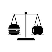 Burger apple vector icon