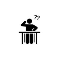 Think, classroom, school vector icon