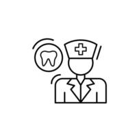 Dentist doctor male vector icon