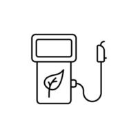 Eco fuel, energy vector icon