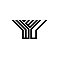 diseño creativo del logotipo de la letra wwu con gráfico vectorial, logotipo simple y moderno de wwu. vector