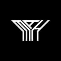 Diseño creativo del logotipo de la letra mah con gráfico vectorial, logotipo simple y moderno de mah. vector