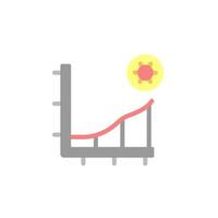 Statistics, coronavirus vector icon