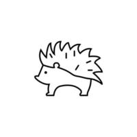 Hedgehog vector icon