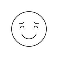 Smiling Raised eyebrows vector icon