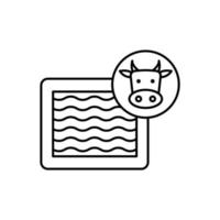 Minced meat, package vector icon