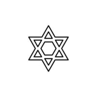 Star of David vector icon