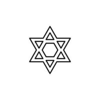 Star of David vector icon