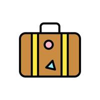 equipaje, bolso vector icono