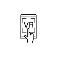 augmented reality, technology, virtual reality vector icon