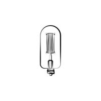 Light bulb vector icon