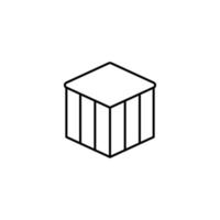 Box closed vector icon