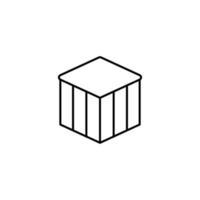 Box closed vector icon