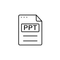 File, document, PPT vector icon