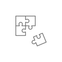 Creative, friend, puzzle vector icon