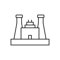 Industry, energy vector icon