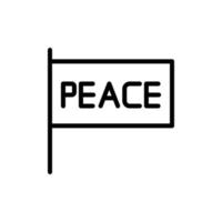 Flag, peace vector icon