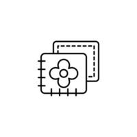 Cloth, flower vector icon